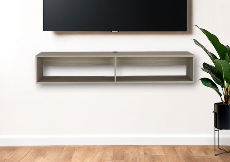 Floating Mount TV Stand - Beige