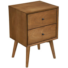 Load image into Gallery viewer, Century Modern Wood 2 Drawer Nightstand - Brown
