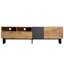Load image into Gallery viewer, TV Stand For 80'' TV With Double Storage Space, Media Console Table With Drop Down Door
