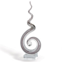 Load image into Gallery viewer, Murano Modern Abstract Tabletop Sculpture (375760) - Clear / Brown
