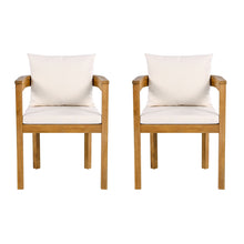 Load image into Gallery viewer, Abaco - Outdoor Acacia Wood Dining Chair (Set of 2) - Beige
