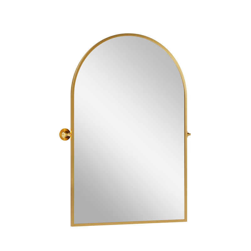31" Metal Framed Accent Mirror - Gold