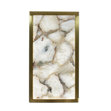 Load image into Gallery viewer, Marble Iron End Table - White / Gold
