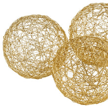 Load image into Gallery viewer, Decorative Orbs (Set of 3) - Gold

