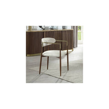 Load image into Gallery viewer, Clayten - Arm Chair (Set of 2) - Brown Oak / Off White
