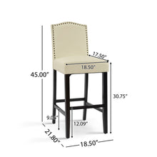Load image into Gallery viewer, Counter Height Upholstered Bar Stools (Set of 2)
