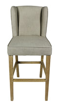 Load image into Gallery viewer, Solid Wood Bar Height Bar Chair - Gray / Brown
