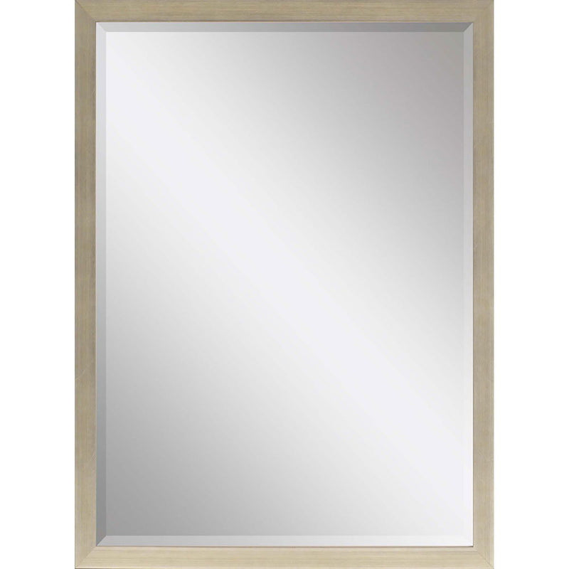 39'' Solid Wood Framed Accent Mirror - Silver