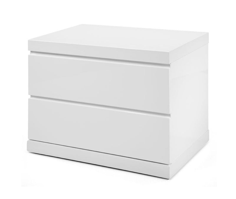 24" x 16" x 18" Two Drawers Nightstand - White