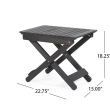 Load image into Gallery viewer, Outdoor Folding Wooden Side Table
