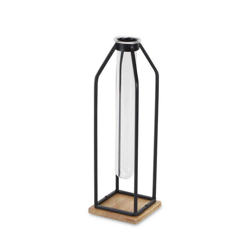 Posy Test Tube Table Vase - Black / Clear / Natural