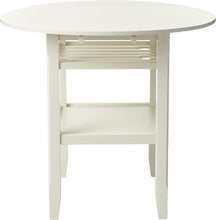 Load image into Gallery viewer, Wood Rounded Drop Leaf Bar Table - Cream

