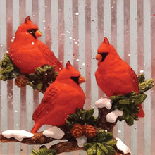 Load image into Gallery viewer, Plastic Bird Tabletop Sculpture With LED - White / Red

