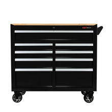 Load image into Gallery viewer, 9 Drawer Multifunctional Steel Tool Cart With Wheels And Wooden Top
