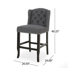 Load image into Gallery viewer, Vienna - Fabric Tufted Counter Stool With Nailhead Accents (Set of 2)
