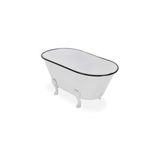 Load image into Gallery viewer, Hand Painted Decorative Tub - White / White
