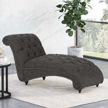 Load image into Gallery viewer, Chaise Lounge With Button Tufted Diamon Stitch

