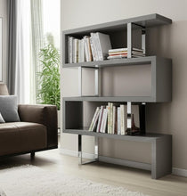 Load image into Gallery viewer, Three Tier Etagere Bookcase (555010) - Gray / Silver
