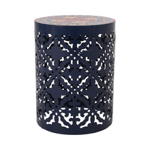 Load image into Gallery viewer, Airy - Outdoor Side Table With Lace Cut Design And Metal Frame
