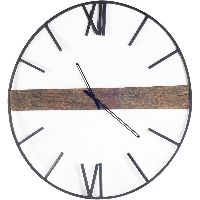 Circle Skeleton Wall Clock (376237) - Black