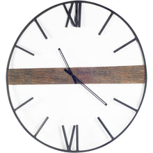 Load image into Gallery viewer, Circle Skeleton Wall Clock (376237) - Black
