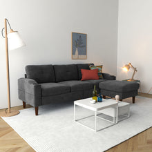 Load image into Gallery viewer, 3 Seater Convertible Combination L Shaped Sofa With Footstools With Storage

