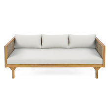Load image into Gallery viewer, Claremont - 3 Seater Daybed Teak Acacia Wood Water Resistant Cushions
