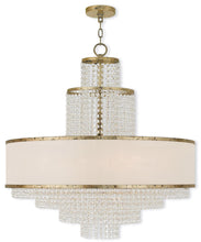 Load image into Gallery viewer, Eight Light Dimmable Chandelier With Shades - Gold
