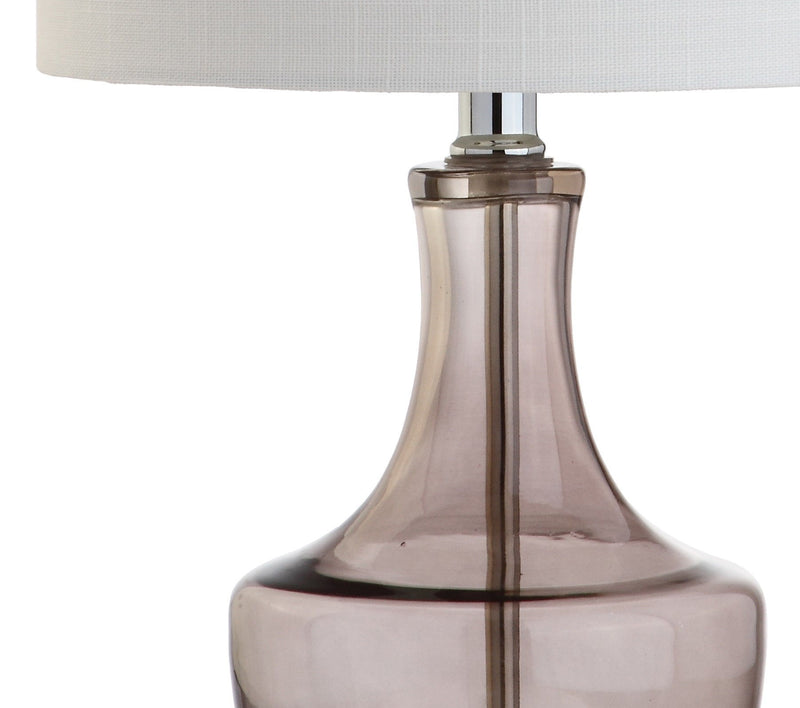 20" Table Lamp With Drum Shade - Gray