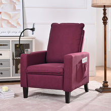Load image into Gallery viewer, Recliner Chairs For Adults, Adjustable Recliner Sofa With Mobile Phone Holder &amp; Cup Holder, Modern Reclining Chairs Fabric Push Back Recliner Chairs For Living Room, Bedroom
