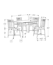 Load image into Gallery viewer, 5 Pieces Dining Table Set, Small, Rectangular
