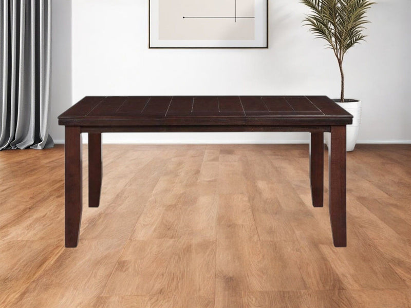 48" Solid Manufactured Wood Dining Table - Dark Brown
