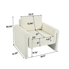 Load image into Gallery viewer, Modern Upholstered Accent Chair, Sturdy Support &amp; Luxurious Comfort
