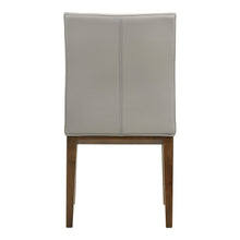 Load image into Gallery viewer, Leather Solid Wood Dining Side Chairs (Set of 2) - Gray / Brown
