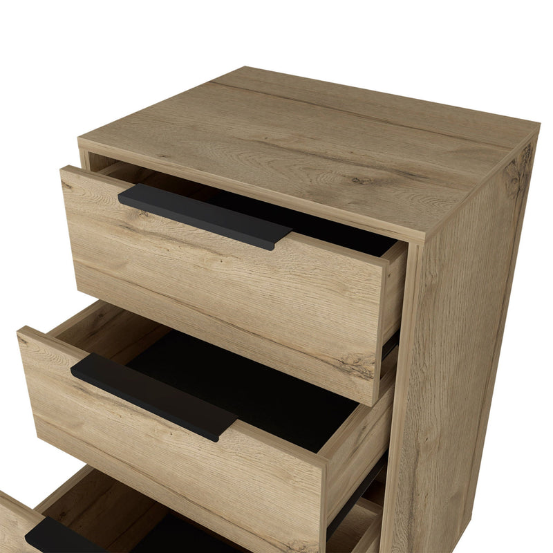 Three Drawer Standard Chest - Natural