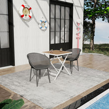 Load image into Gallery viewer, 2 Pack Lounge Chair Set &amp; Folding Square Table
