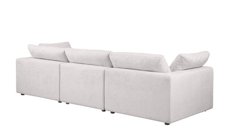Fabric Reclining Sofa - Pearl