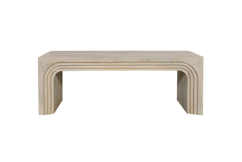 Solid Wood Sled Coffee Table (Set of 2) - Natural
