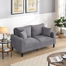 Load image into Gallery viewer, High Resilience Loveseat Sofa With Wooden Frame
