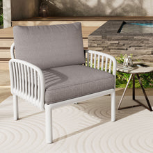 Load image into Gallery viewer, Outdoor Patio Club Chair, Waterproof Thick Cushion Deep Seating
