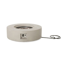 Load image into Gallery viewer, Modern Lightweight Concrete Outdoor Circular Fire Pit 50,000 Btu
