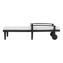 Load image into Gallery viewer, Jason - Black Chaise Lounge Adjustable Acacia Wood Outdoor Furniture
