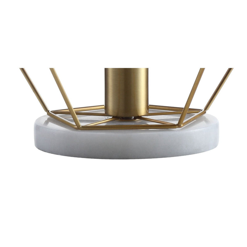 Geometric Table Lamp - Brass