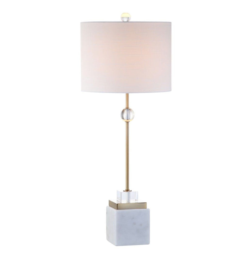 30" Table Lamps With Drum Shades (Set of 2) - White