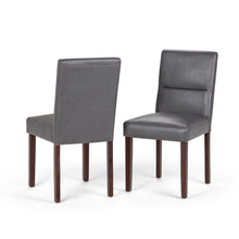 Load image into Gallery viewer, Dining Parsons Wood Chairs (Set of 2) - Brown / Gray
