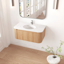 Load image into Gallery viewer, Wall Mounted Bathroom Vanity With Sink
