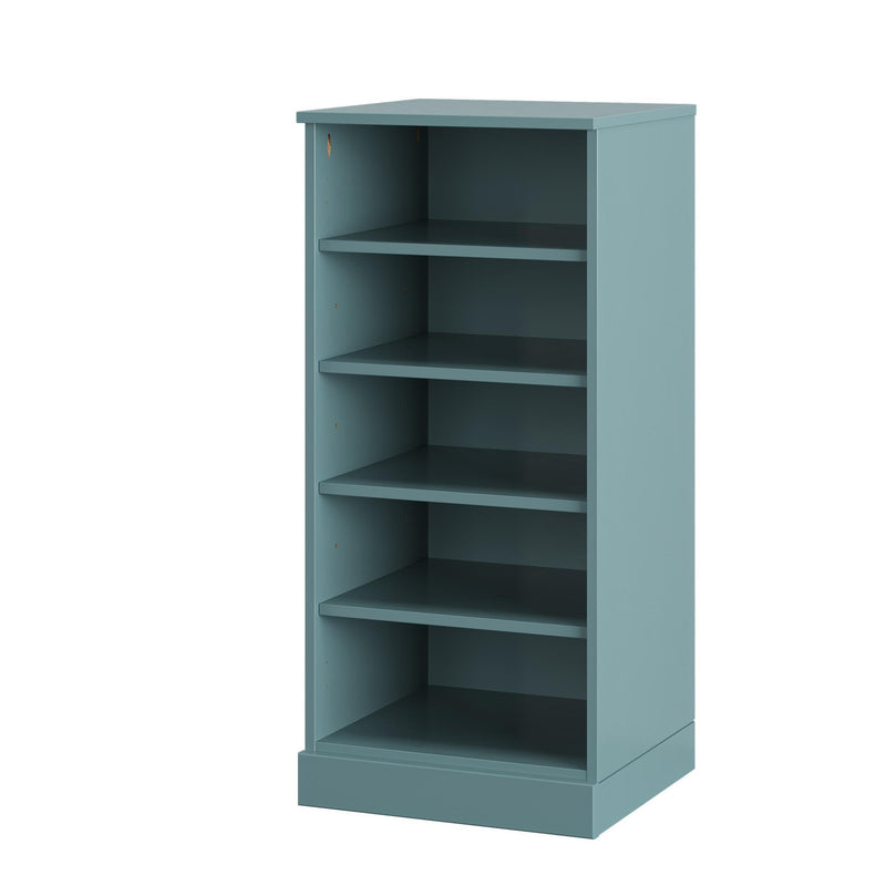 Ten Pair Solid Woodshoe Storage Cabinet (752047) - Aqua