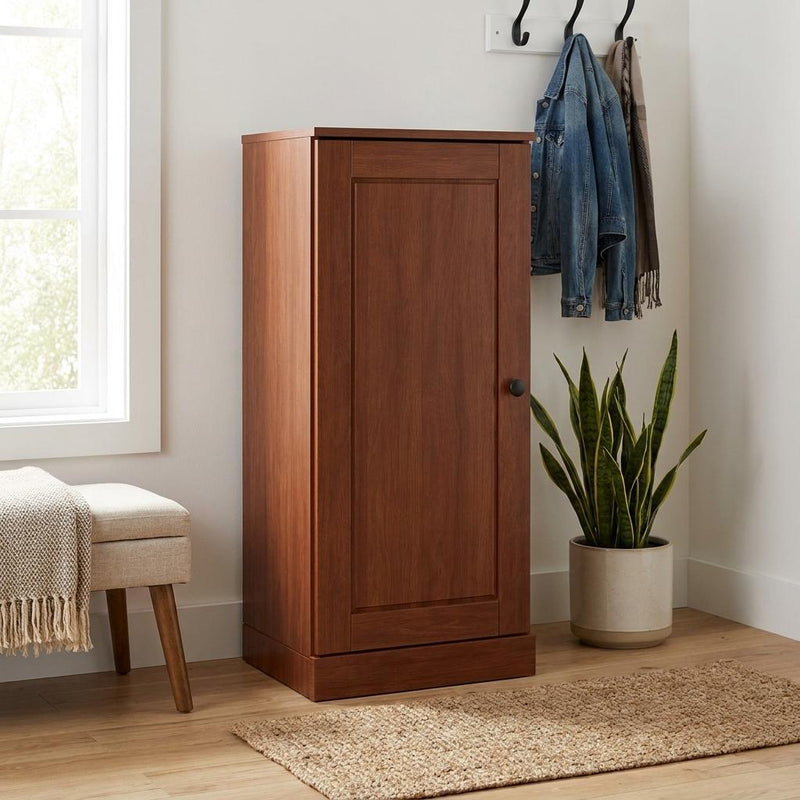 Ten Pair Solid Woodshoe Storage Cabinet (752062) - Coffee