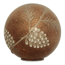 Load image into Gallery viewer, Pinecone Tabletop Sculpture With LED (Set of 2) - Brown / Gray
