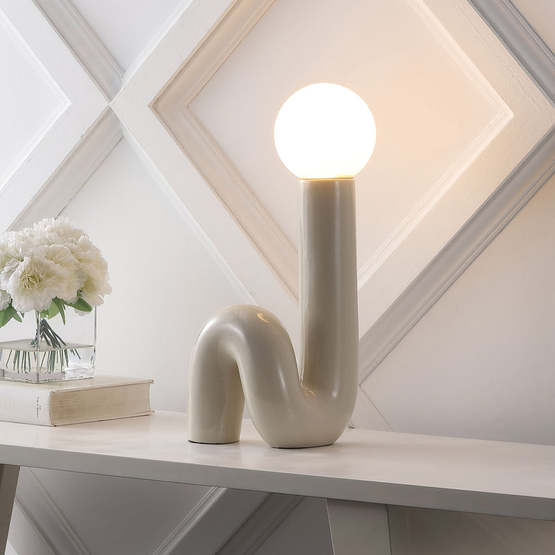 Novelty Table Lamp - Light Gray
